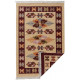 Tapis réversible plat kilim avec franges berbère Imlil