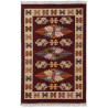 Tapis réversible plat kilim avec franges berbère Imlil