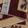 Tapis réversible plat kilim avec franges berbère Imlil