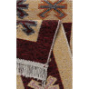 Tapis réversible plat kilim avec franges berbère Imlil