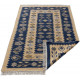 Tapis berbère plat réversible avec franges kilim Souka