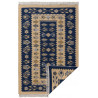 Tapis berbère plat réversible avec franges kilim Souka