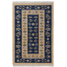 Tapis berbère plat réversible avec franges kilim Souka
