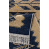 Tapis berbère plat réversible avec franges kilim Souka
