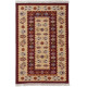 Tapis berbère plat réversible avec franges kilim Souka