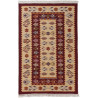 Tapis berbère plat réversible avec franges kilim Souka