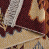 Tapis berbère plat réversible avec franges kilim Souka