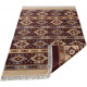 Tapis plat avec franges berbère réversible kilim Brahim