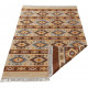 Tapis plat avec franges berbère réversible kilim Brahim