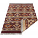 Tapis plat avec franges berbère réversible kilim Brahim