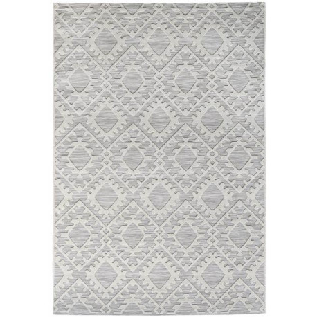 Tapis intérieur et extérieur blanc effet 3D ethnique Maronites