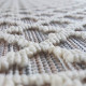 Tapis extérieur et intérieur blanc contemporain effet 3D Couvin