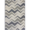 Tapis extérieur et intérieur bleu design effet 3D Damme