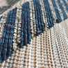 Tapis extérieur et intérieur bleu design effet 3D Damme