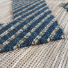 Tapis extérieur et intérieur bleu design effet 3D Damme