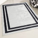 Tapis contemporain lavable en machine rectangle plat Huy