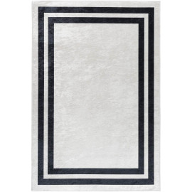 Tapis contemporain lavable en machine rectangle plat Huy