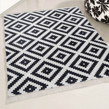 Tapis , noir et blanc d'Entrée