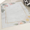 Tapis lavable en machine floral plat contemporain Malmedy