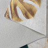 Tapis beige lavable en machine floral plat contemporain Menin