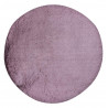 Tapis extra doux rond polyester uni Mistara