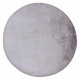 Tapis extra doux rond polyester uni Mistara