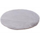 Tapis extra doux rond polyester uni Mistara