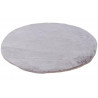 Tapis extra doux rond polyester uni Mistara