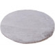 Tapis extra doux rond polyester uni Mistara