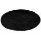 Tapis rond extra doux polyester uni Serena