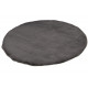 Tapis rond extra doux polyester uni Serena