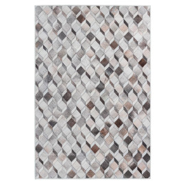 Tapis intérieur patchwork en polyester ethnique multicolore Izale