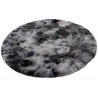 Tapis imitation fourrure très doux uni polyester rond Kendhua