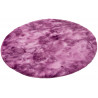 Tapis imitation fourrure très doux uni polyester rond Kendhua