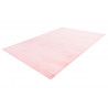 Tapis rectangle doux uni shaggy effet brillant polyester Oceania