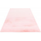 Tapis rectangle doux uni shaggy effet brillant polyester Oceania