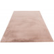 Tapis rectangle doux uni shaggy effet brillant polyester Oceania