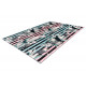 Tapis multicolore moderne floral en polyester Blozy