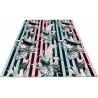 Tapis multicolore moderne floral en polyester Blozy