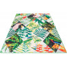 Tapis design multicolore floral en polyester Tanzania