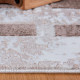 Tapis contemporain beige à courtes mèches rectangle Orellana