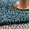 Tapis shaggy uni en polypropylène rectangle Alienor