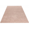 Tapis shaggy uni en polypropylène rectangle Alienor