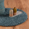 Tapis shaggy uni en polypropylène rond Alienor