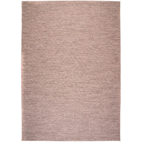 Tapis taupe intérieur et extérieur rectangle plat Jacob