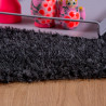 Tapis uni shaggy polyester rectangle intérieur Chiba