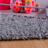 Tapis uni shaggy polyester rectangle intérieur Chiba