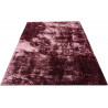 Tapis effet brillant shaggy uni polyester rectangle Timothee