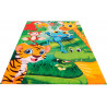 Tapis de chambre enfant multicolore rectangle Mini Jungle