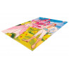 Tapis pour fille multicolore rectangle polyester Mila